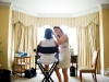 Doing Mahsa's makeup at the Four Season's Hotel!